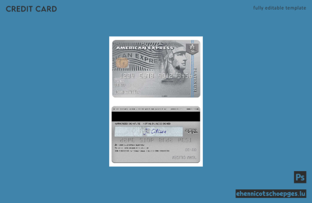 USAA Bank American Express Card – Beispielvorschau